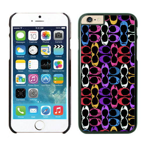 Coach Logo Monogram Multicolor iPhone 6 Cases EZB | Women - Click Image to Close